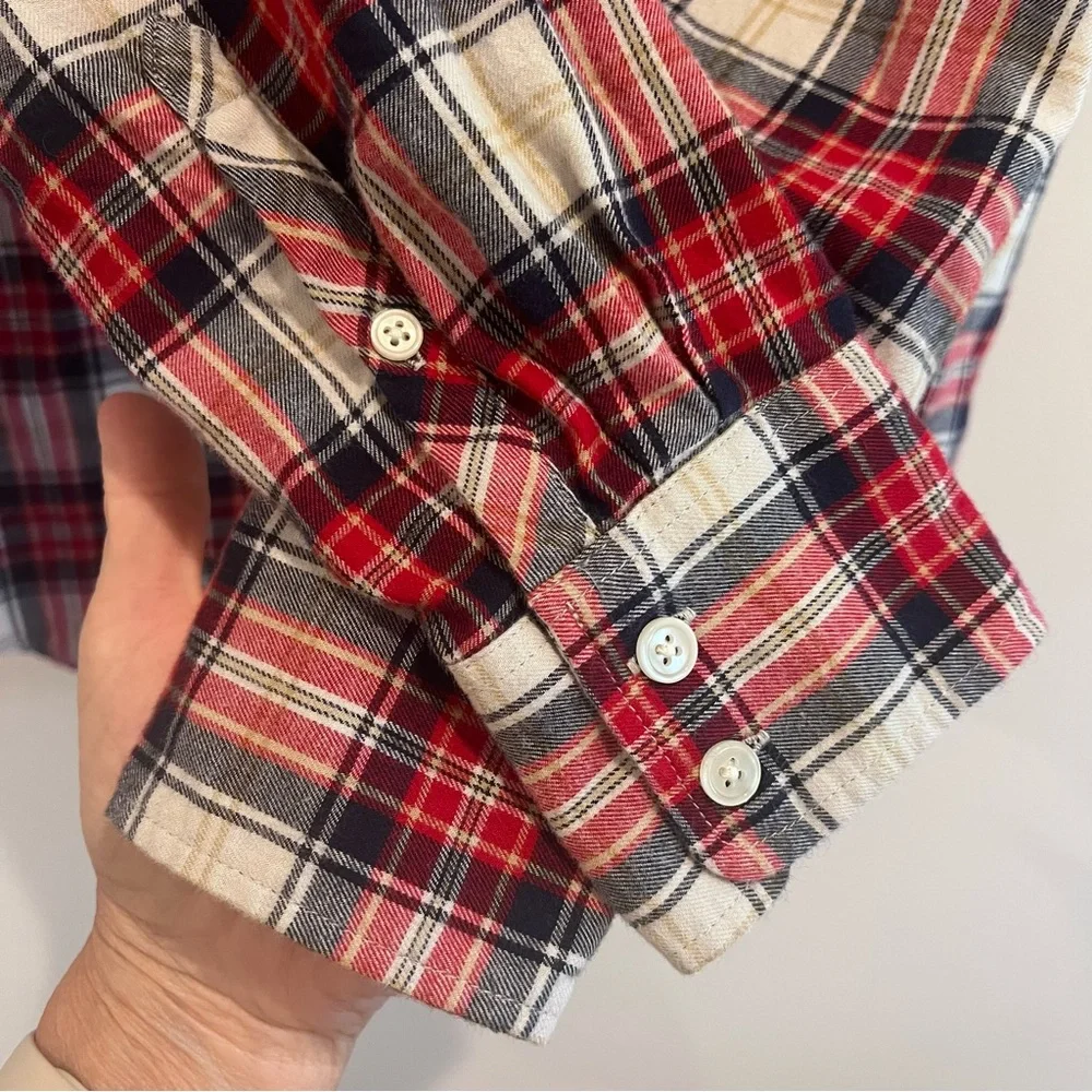 J.Crew plaid‎ shirt womens size S